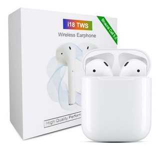 ایرپاد بلوتوثی I18 TWS V5.0 جعبه سفید هندزفری بلوتوثی آیفونی