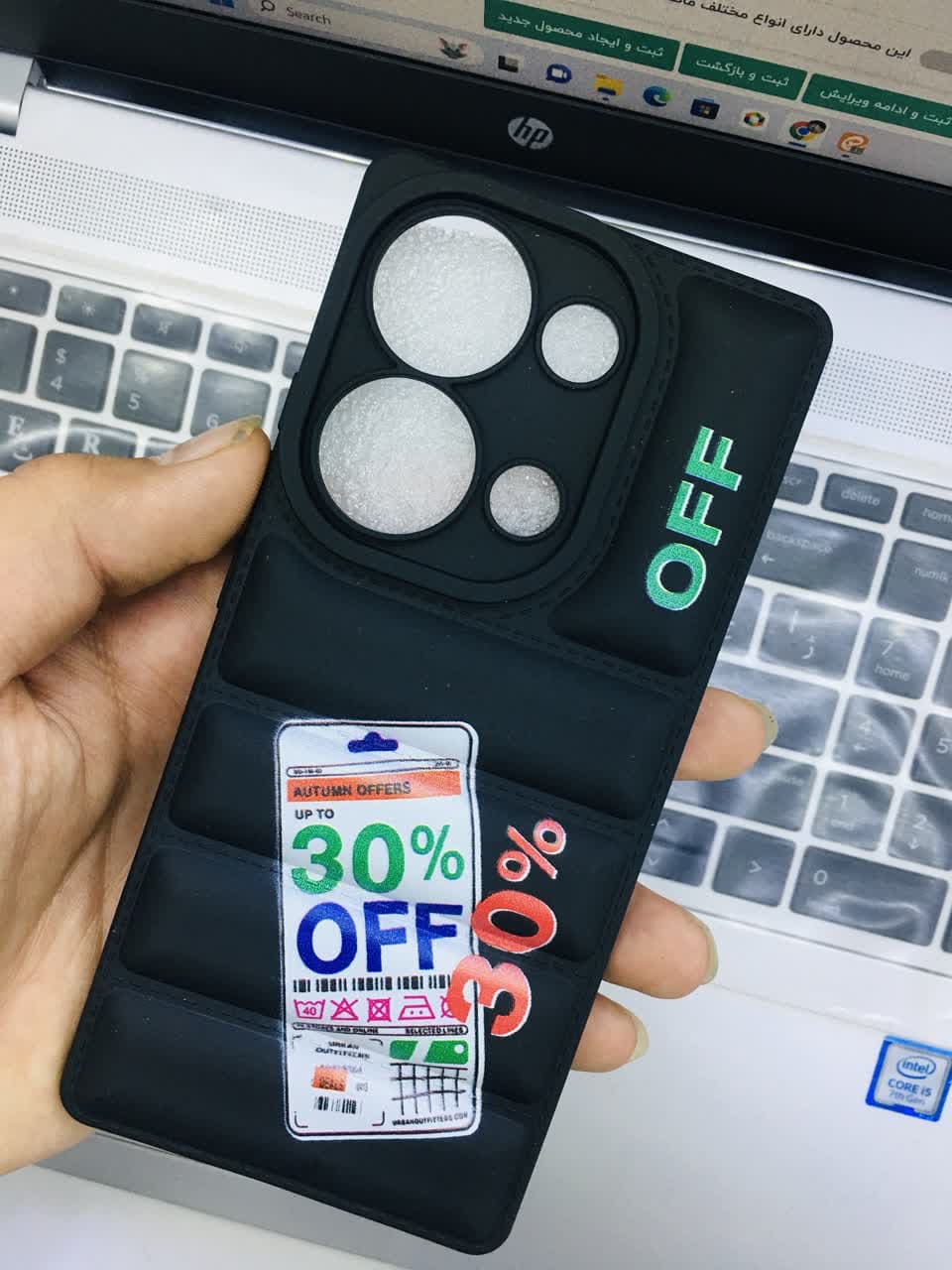 گارد شیائومی Note13 Pro 4Gمدل پافری طرحOFF