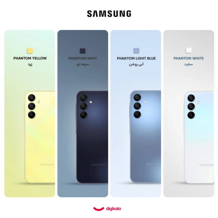 گوشی موبایل سامسونگ مدل Galaxy A15 دو سیم کارت ظرفیت 128 گیگابایت و رم 6 گیگابایت ویتنام استوک