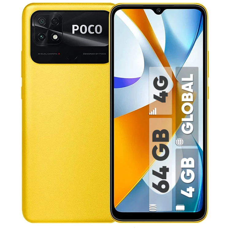 گوشی موبایل شیائومی مدل Poco C40 دو سیم کارت ظرفیت 64 گیگابایت و رم 4 گیگابایت- گلوبال استوک