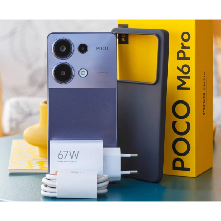 گوشی شیائومی Poco M6 Pro رجیسترشده دو سیمکارت ۵۱۲ گیگابایت با رم ۱۲ گیگابایت استوک