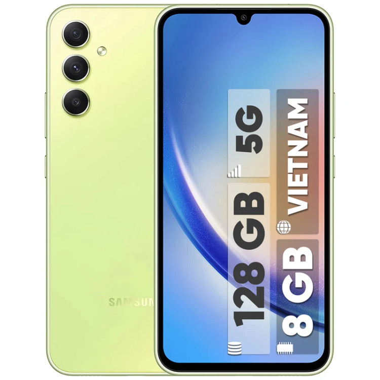 گوشی سامسونگ Galaxy A34 5G رجیسترشده دو سیمکارت 128 گیگابایت با رم 8 گیگابایت - ویتنام استوک