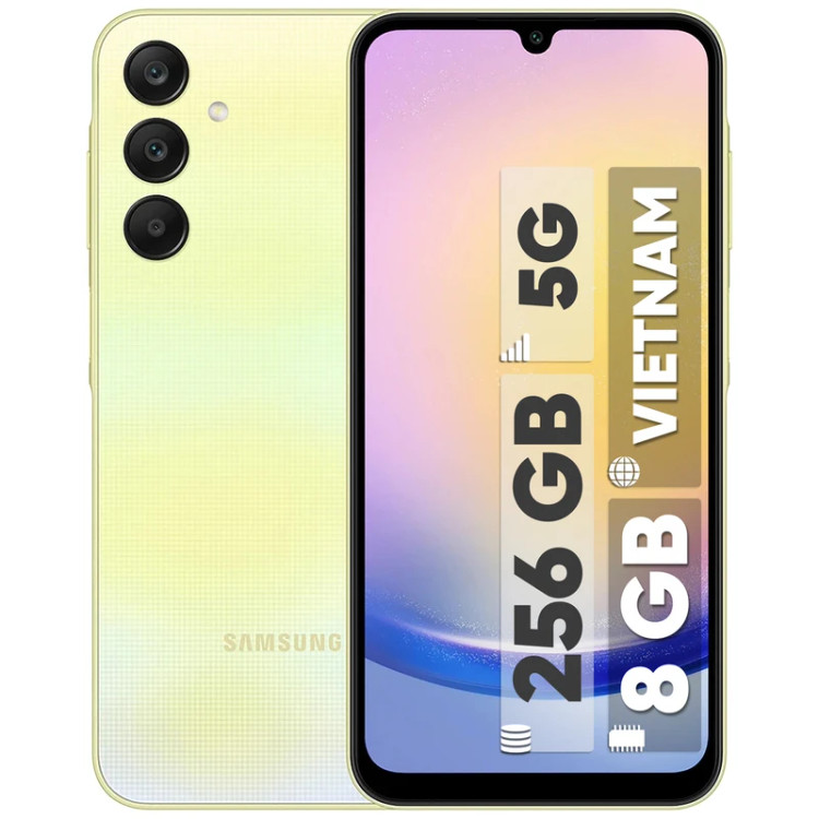گوشی سامسونگ Galaxy A25 رجیسترشده دو سیمکارت 256 گیگابایت با رم 8 گیگابایت - ویتنام استوک