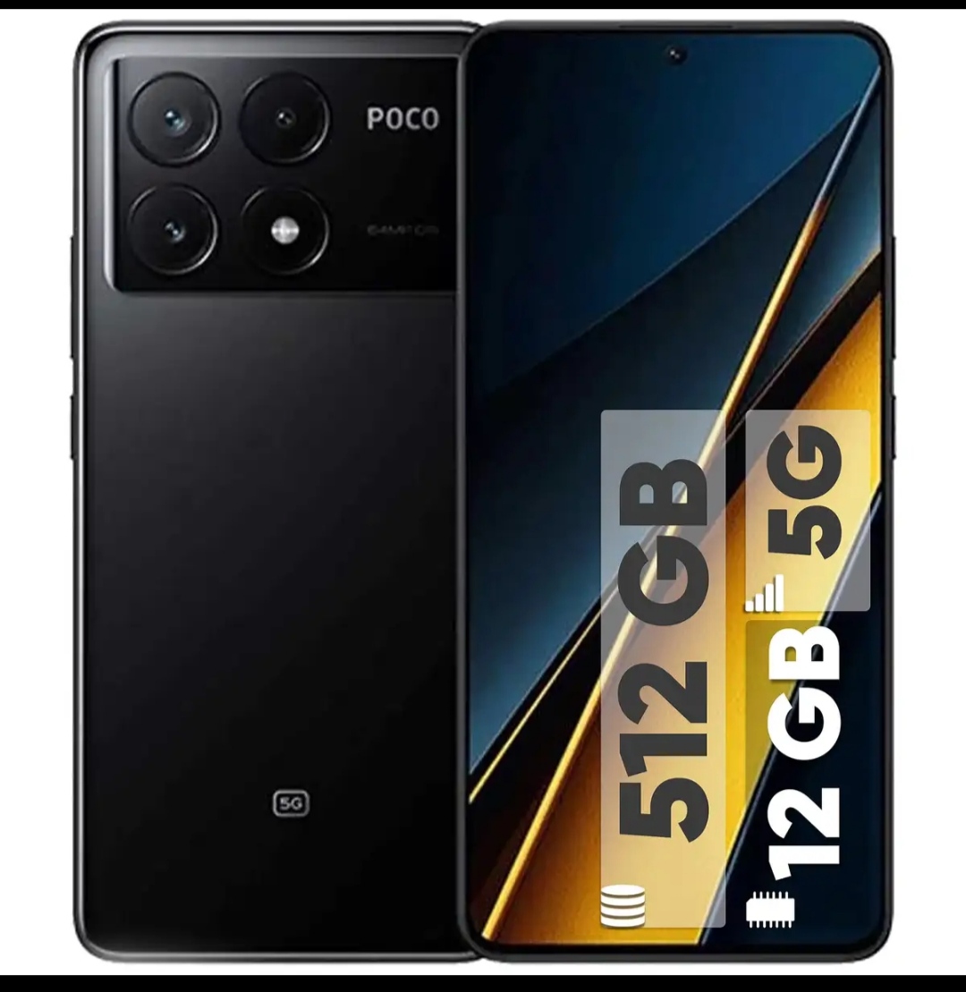 گوشی شیائومی Poco X6PRO 5G رجیسترشده دو سیم‌کارت 512 گیگابایت با رم 12 گیگابایت استوک