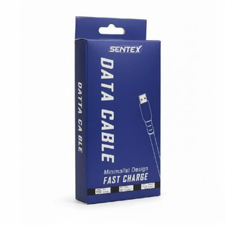کابل تبدیل USB به SENTEX USB-C مدل SUPER SHARGER طول 1متر ثانیه شمار