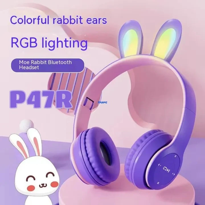 هدفون بلوتوثی طرح خرگوش مدل P47R