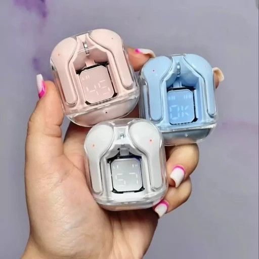 هدفون بلوتوثی مدل Ultra Pods بدون نویز کنسلینگ، درگاه شارژ USB Type-C، دارای میکروفون داخلی، تا 9 ساعت پخش موسیقی، مقاوم در برابر گرد و غبار